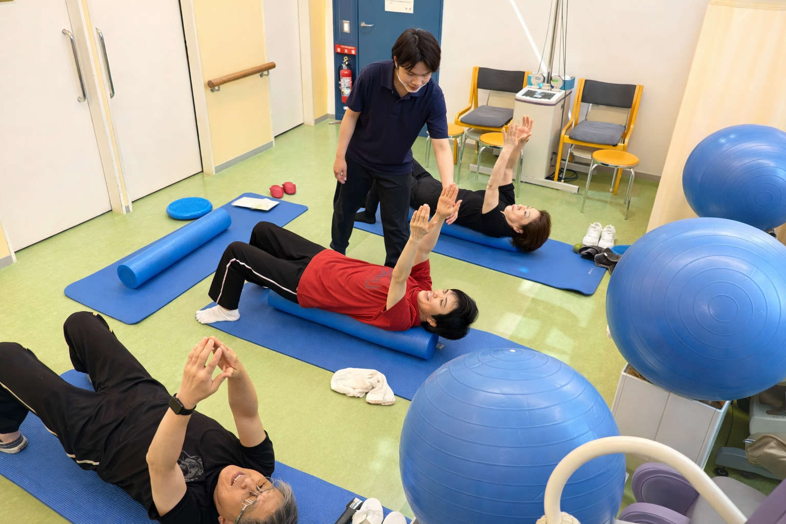 楽しく続けられる運動の様子